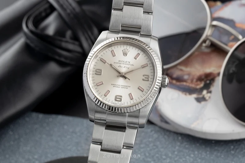 Rolex Air King steel / white gold automatic men's watch 114234 [2605551]