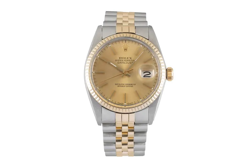 Rolex Datejust steel / gold automatic men's watch 16013 [2604689]