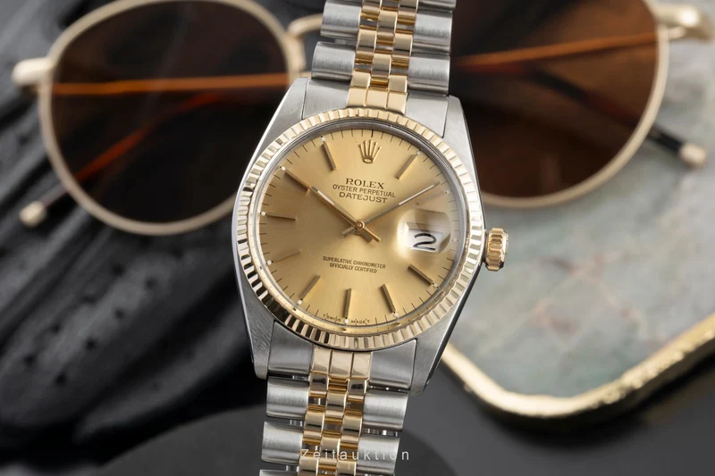 Rolex Datejust steel / gold automatic men's watch 16013 [2604689]