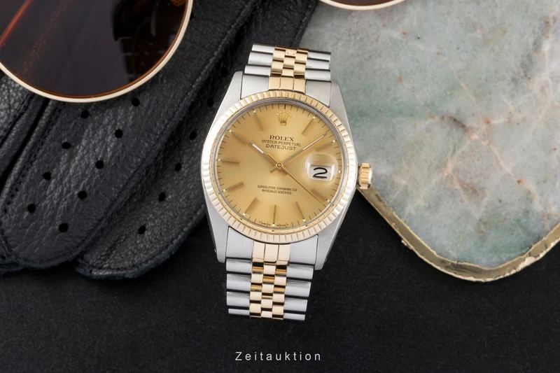 Rolex Datejust steel / gold automatic men's watch 16013 [2604689]