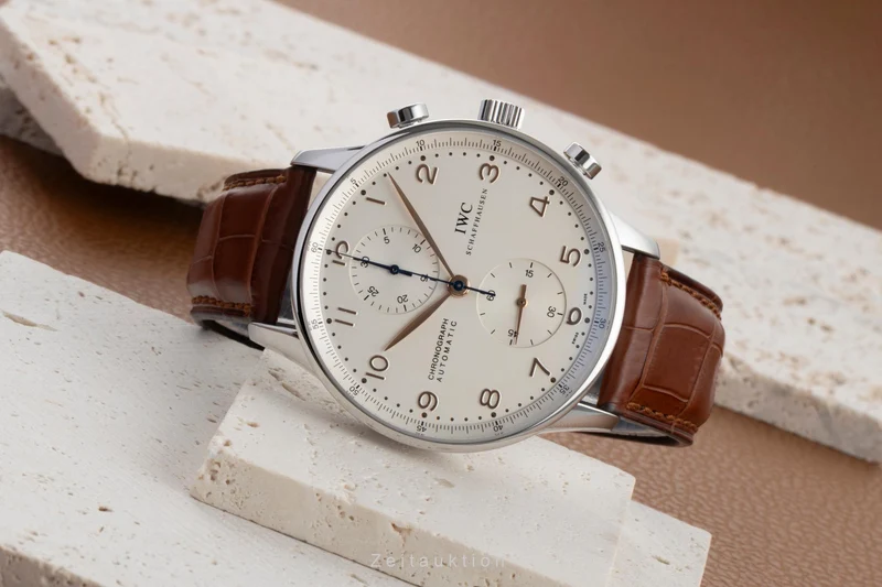 IWC Portuguese chronograph steel automatic men's watch IW371401 [2605252]