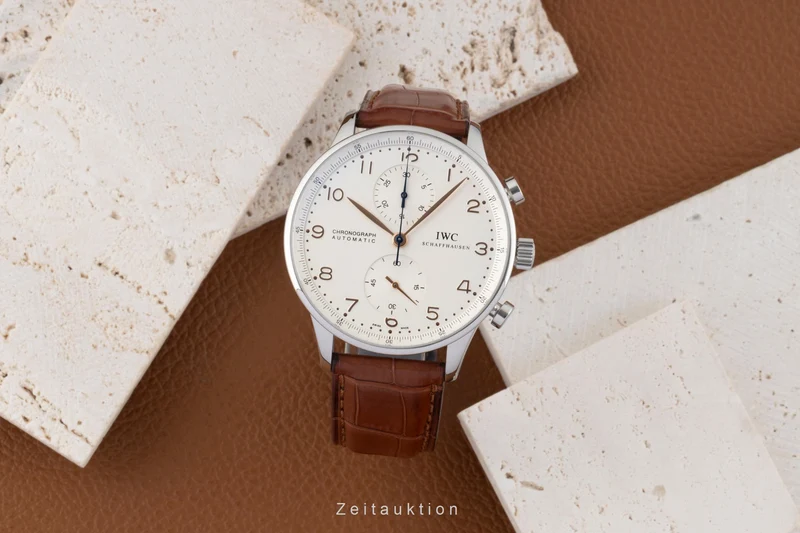 IWC Portuguese chronograph steel automatic men's watch IW371401 [2605252]