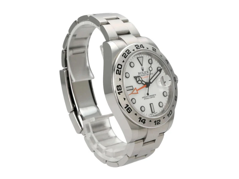Rolex Explorer II 42 Edelstahl 216570 weißes Zifferblatt