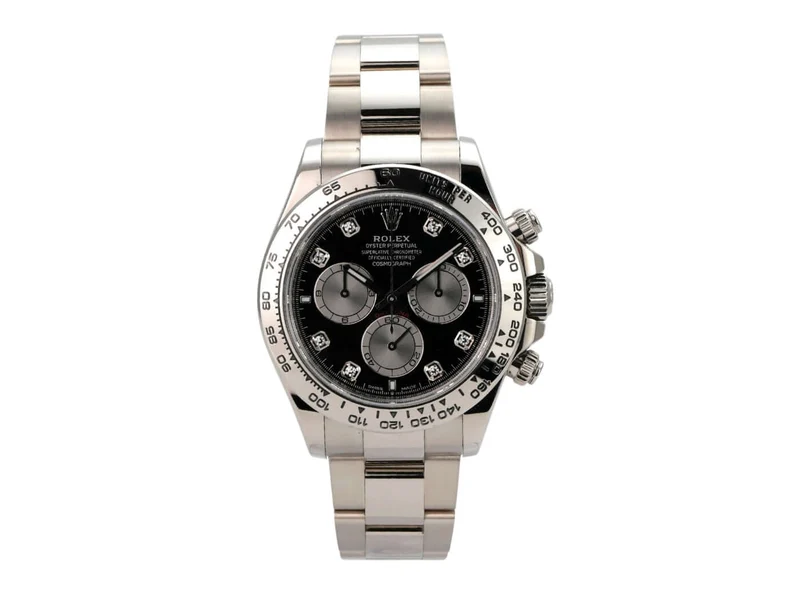 Rolex Daytona Weißgold 126509 Schwarz Diamant