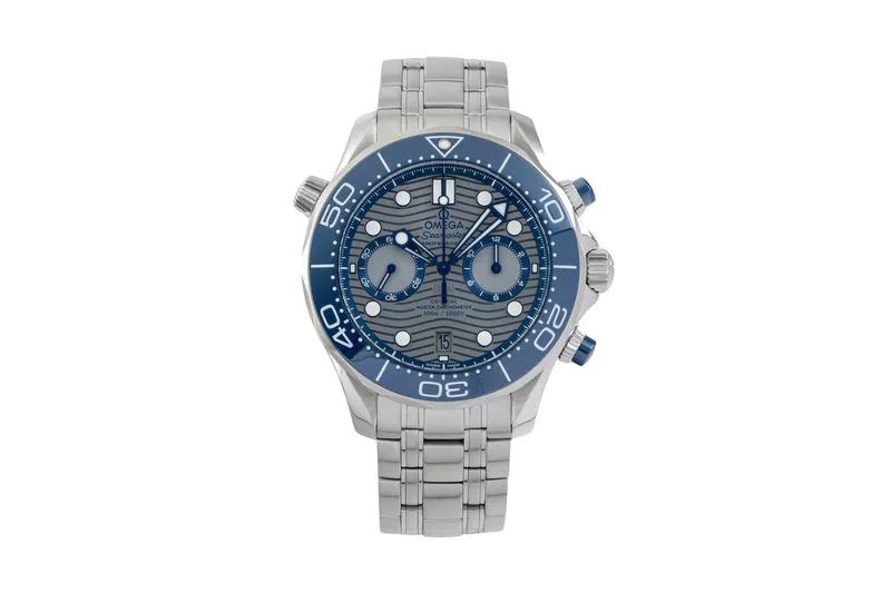 Omega Seamaster chronograph steel automatic men's watch 210.30.44.51.06.001 LP: 9300EUR [2605512]