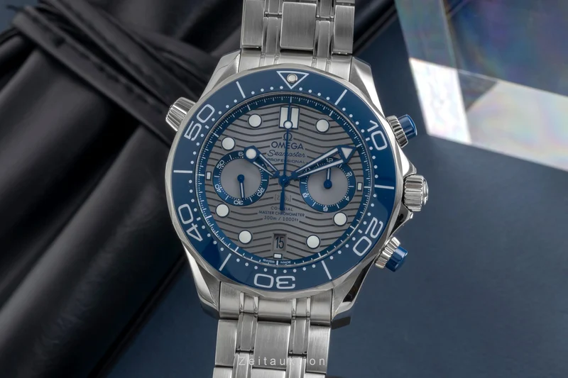 Omega Seamaster chronograph steel automatic men's watch 210.30.44.51.06.001 LP: 9300EUR [2605512]