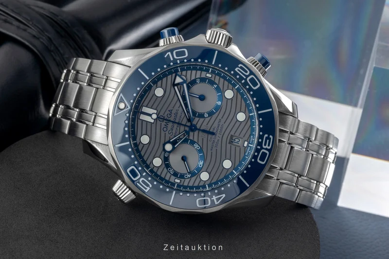 Omega Seamaster chronograph steel automatic men's watch 210.30.44.51.06.001 LP: 9300EUR [2605512]