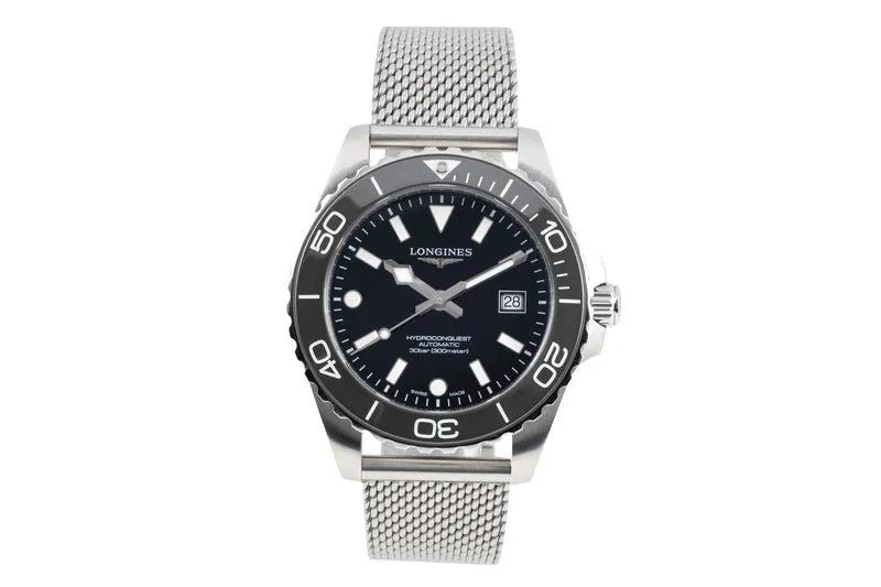 Longines Hydro Conquest steel automatic men's watch L3.788.4.70.6 LP: 2250EUR [2605543]