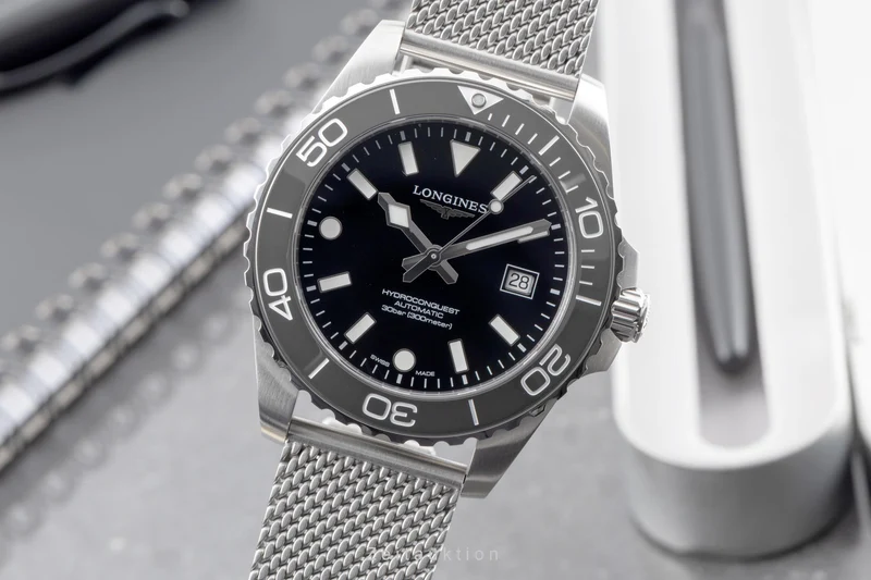 Longines Hydro Conquest steel automatic men's watch L3.788.4.70.6 LP: 2250EUR [2605543]