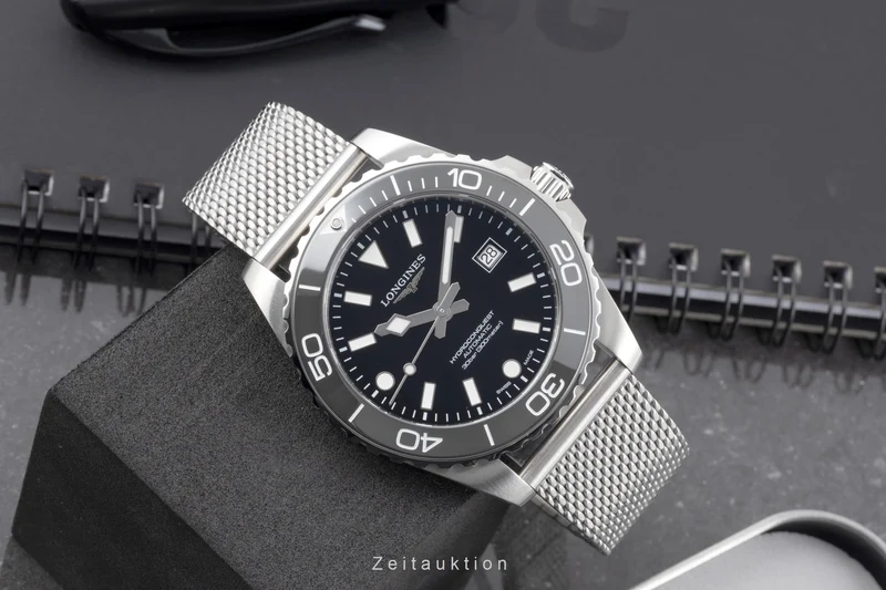 Longines Hydro Conquest steel automatic men's watch L3.788.4.70.6 LP: 2250EUR [2605543]