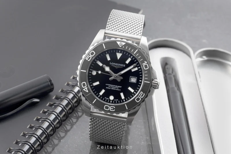 Longines Hydro Conquest steel automatic men's watch L3.788.4.70.6 LP: 2250EUR [2605543]