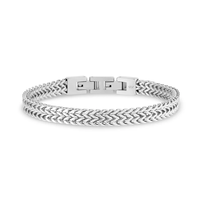 Poliertes Doppel-Franco-Gliederarmband