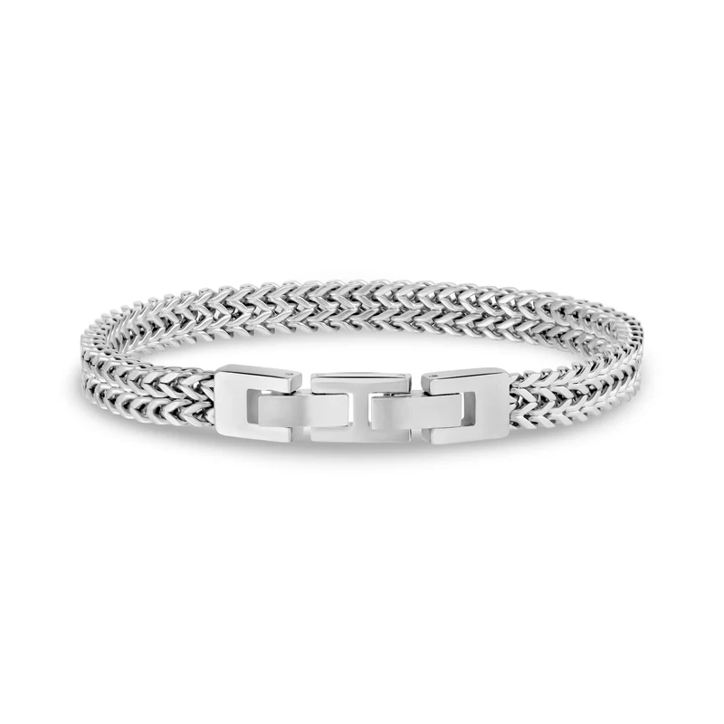 Poliertes Doppel-Franco-Gliederarmband