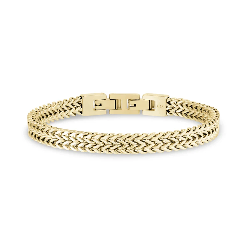 Poliertes Doppel-Franco-Gliederarmband
