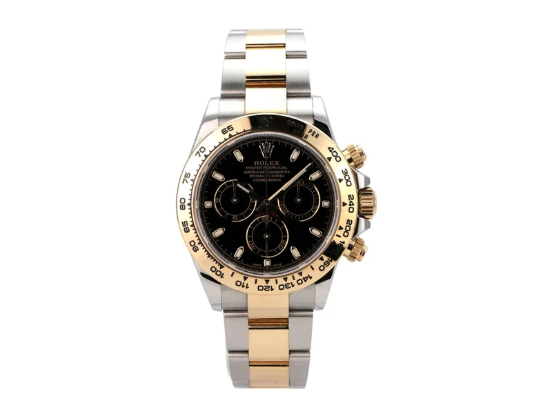 Rolex Daytona Edelstahl Gelbgold 116503 Schwarz