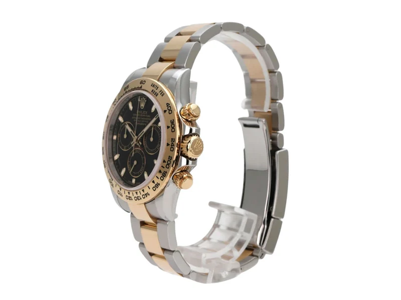 Rolex Daytona Edelstahl Gelbgold 116503 Schwarz