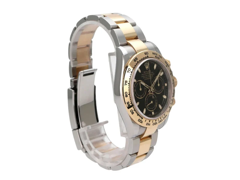 Rolex Daytona Edelstahl Gelbgold 116503 Schwarz