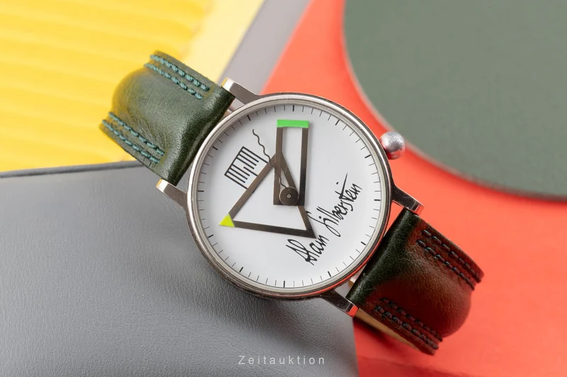 Alain Silberstein Klok chromed brass quartz men's watch [2605499]