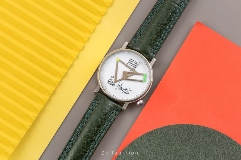 Alain Silberstein Klok chromed brass quartz men's watch [2605499]