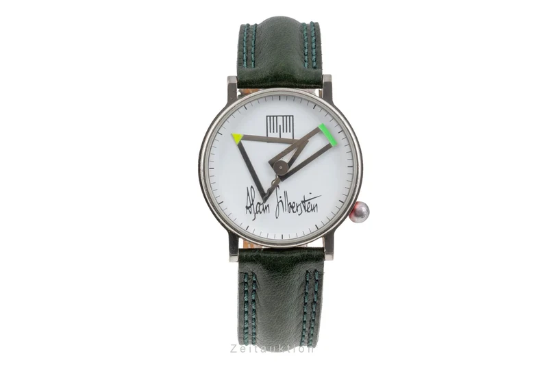 Alain Silberstein Klok chromed brass quartz men's watch [2605499]