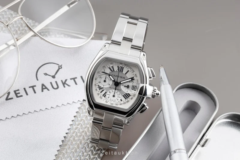 Cartier Roadster chronograph steel automatic men's watch W62006X6 [2605341]
