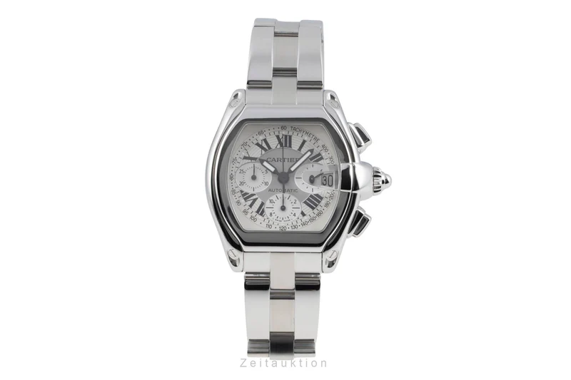 Cartier Roadster chronograph steel automatic men's watch W62006X6 [2605341]