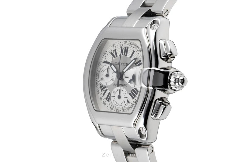 Cartier Roadster chronograph steel automatic men's watch W62006X6 [2605341]