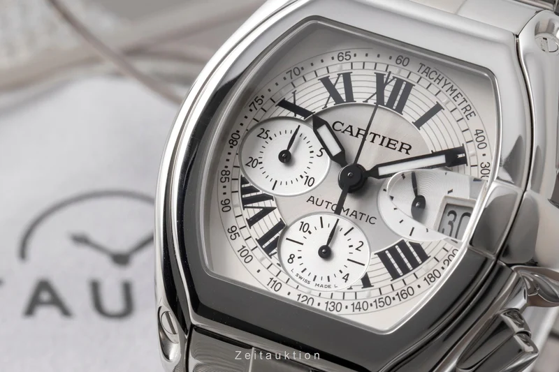 Cartier Roadster chronograph steel automatic men's watch W62006X6 [2605341]