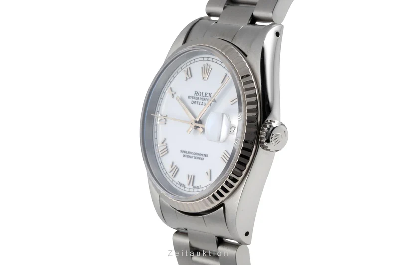 Rolex Datejust steel / white gold automatic men's watch 16234 [2605308]