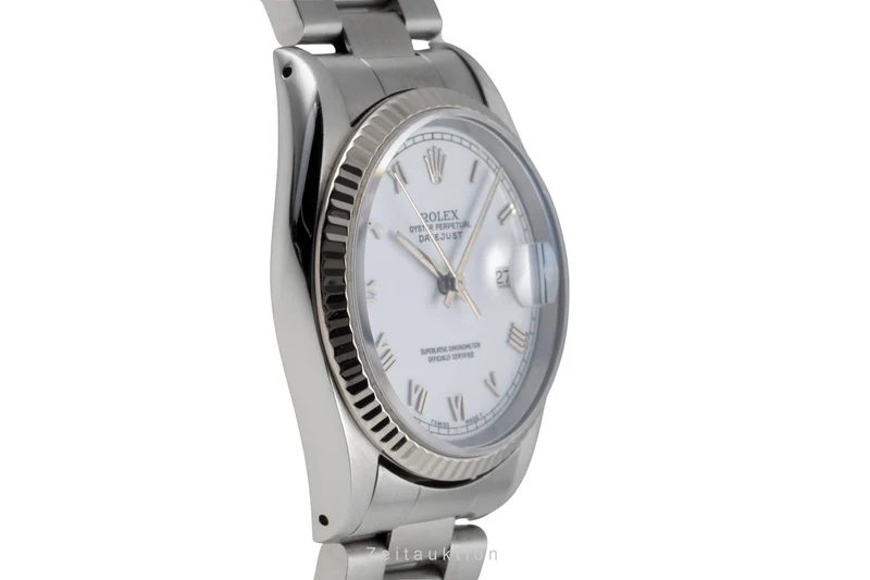 Rolex Datejust steel / white gold automatic men's watch 16234 [2605308]