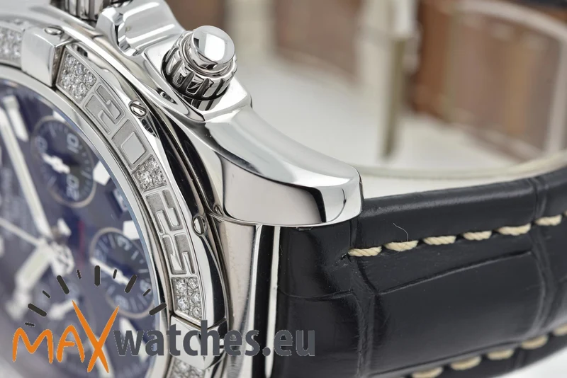 Breitling Chronomat 44 B01 AB0110AA Chronograph Diamond Bezel