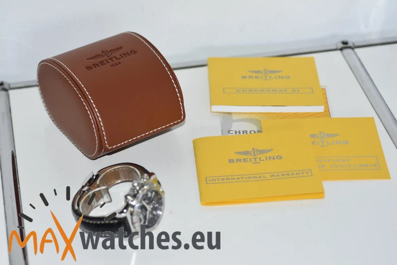 Breitling Chronomat 44 B01 AB0110AA Chronograph Diamond Bezel