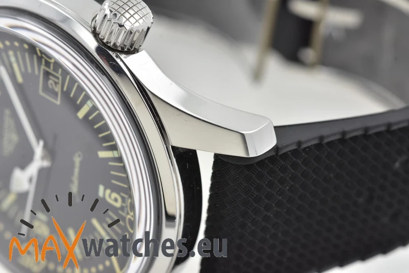 Longines Heritage Legend Diver L37744509 Black Dial Rubber strap