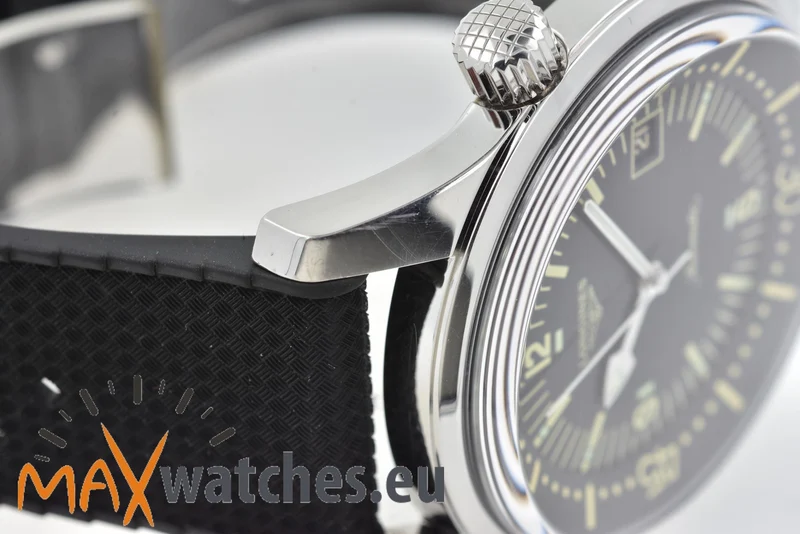 Longines Heritage Legend Diver L37744509 Black Dial Rubber strap