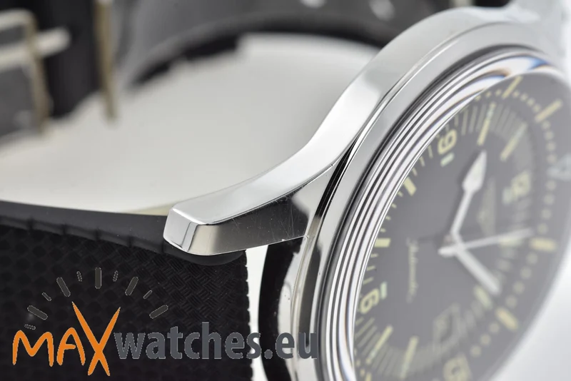 Longines Heritage Legend Diver L37744509 Black Dial Rubber strap