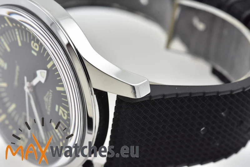 Longines Heritage Legend Diver L37744509 Black Dial Rubber strap