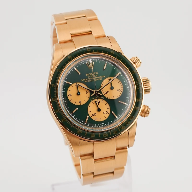 Rolex Daytona Gelbgold Green Artisans de Geneve "Honey Green Challenge"
