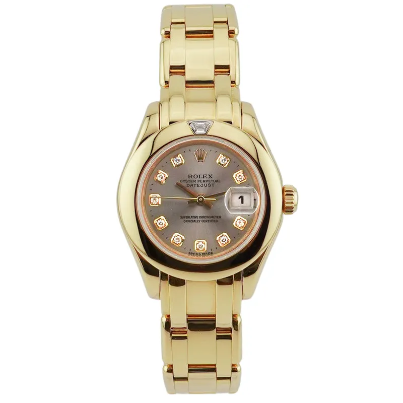 Rolex Lady-Datejust Pearlmaster 29mm Gelbgold - 80328