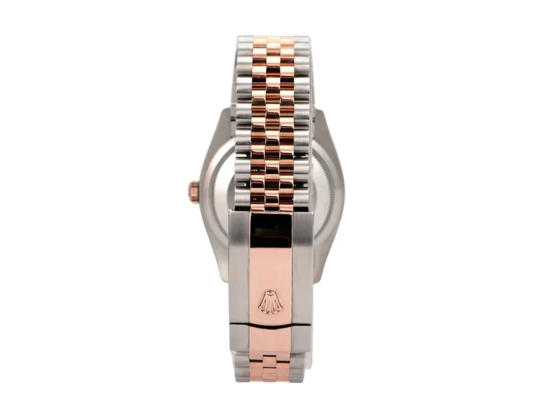 Rolex Datejust 36 Oystersteel Everose-Gold 126231 Weiß Römisch Jubile-Band