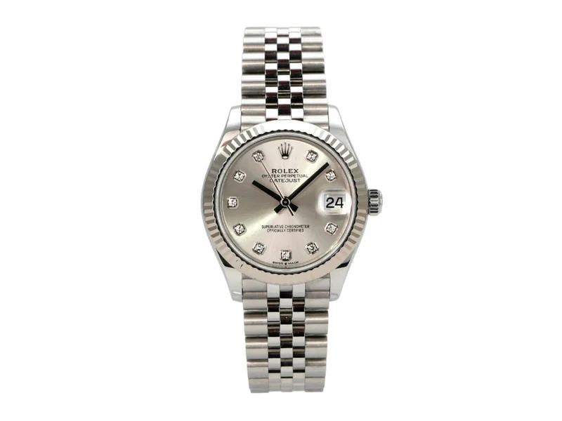 Rolex Oyster Datejust 31 278274 Silber Diamant Jubile-Band
