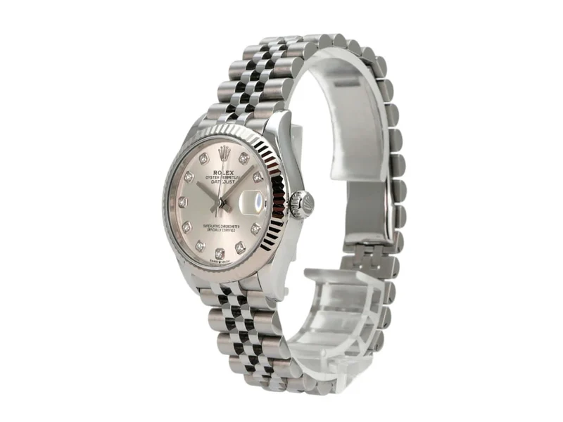 Rolex Oyster Datejust 31 278274 Silber Diamant Jubile-Band