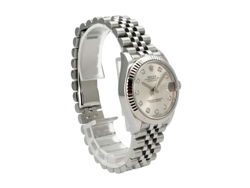 Rolex Oyster Datejust 31 278274 Silber Diamant Jubile-Band