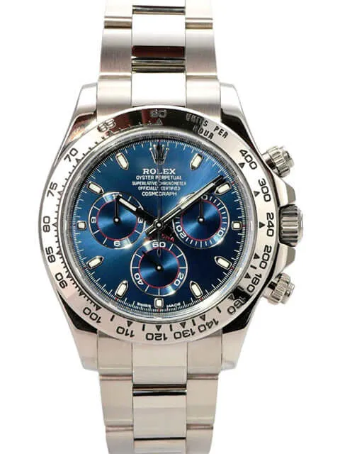 Rolex Cosmograph Daytona 116509 Weißgold Blau