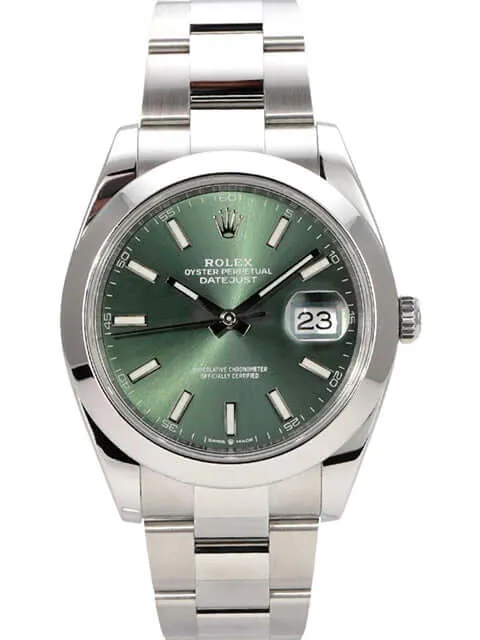 Rolex Datejust 41 Edelstahl 126300 Mintgrün