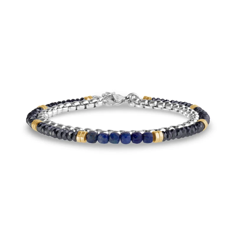 Doppelreihiges Lapislazuli-Armband