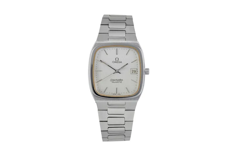 Omega Seamaster steel quartz men's watch 196.0166, 396.0887 Vintage [2605336]