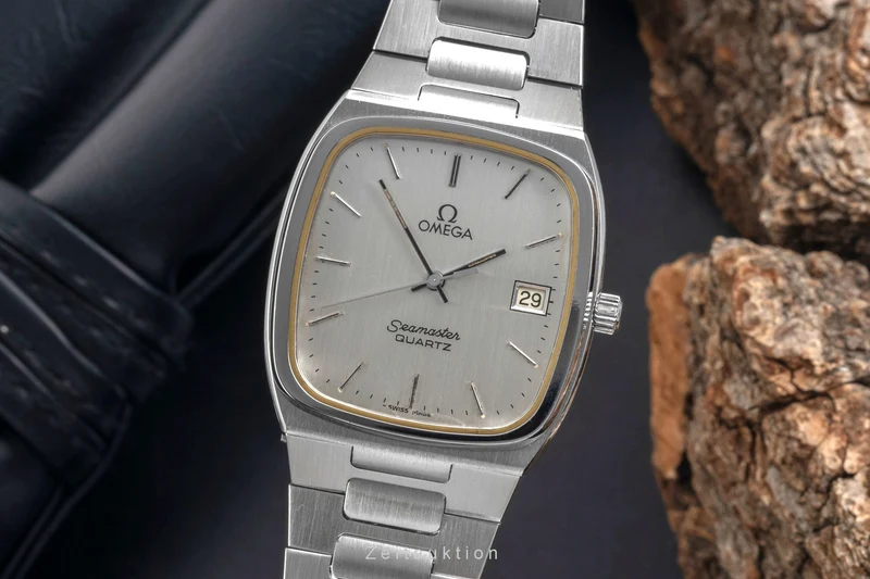 Omega Seamaster steel quartz men's watch 196.0166, 396.0887 Vintage [2605336]