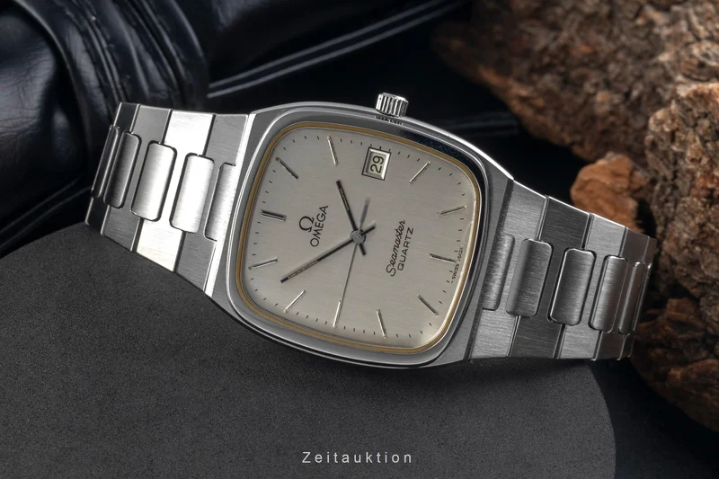 Omega Seamaster steel quartz men's watch 196.0166, 396.0887 Vintage [2605336]