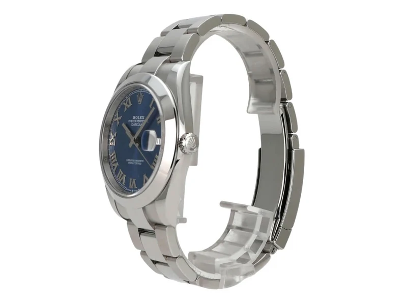 Rolex Datejust 41 Oystersteel 126300 Blau Römisch