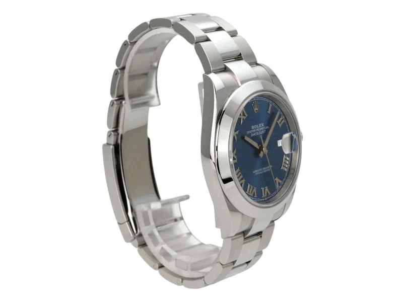 Rolex Datejust 41 Oystersteel 126300 Blau Römisch